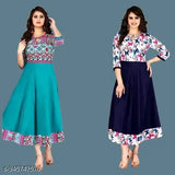 HOKET pretty attractive alluring firoji anarkali titli anarkali kurti