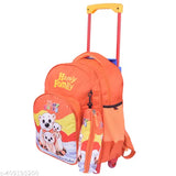 Indian Riders Ice Bear Happy Family Kid's School & Travel Trolley Bag Waterproof Trolley (Orange, 25 L)