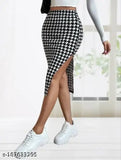 Pencil Bodycone Printed Skirt For One said Cut Skirt