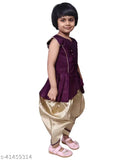 SNIFFY Girls Bangoli Kurta Dhoti Set