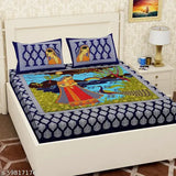 BHABI JI BLUE Bedsheet