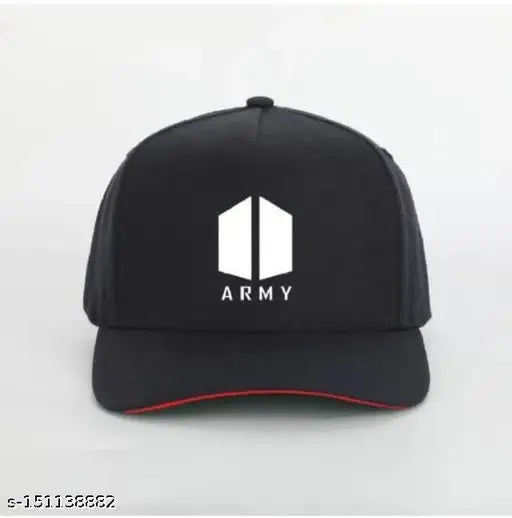 Printed Army black baseball cap