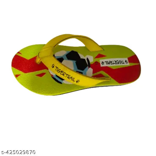 Yellow Football Kid Slipper