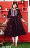 New Trendy Embroaidered Flared Kurti