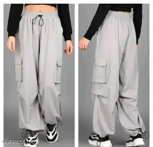 ''MA FASHION' NS-CARGO-WOMEN-PANT -- GREY