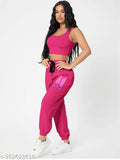 Tabadtod Women's BTS Jogger Pants Pink Trousers & Pants