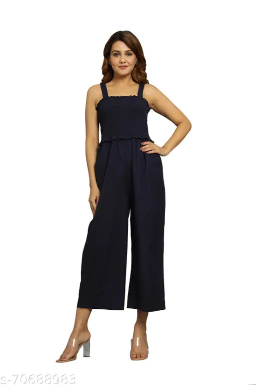 Women's Solid Color Party Wear Jump Suit