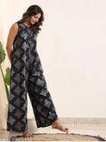 FCV Rayon Printed Jumpsuits for Women