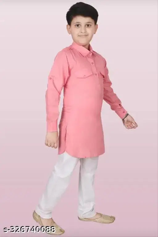 Kids Indian Ethnic Kurta Pathani Suit For Boys