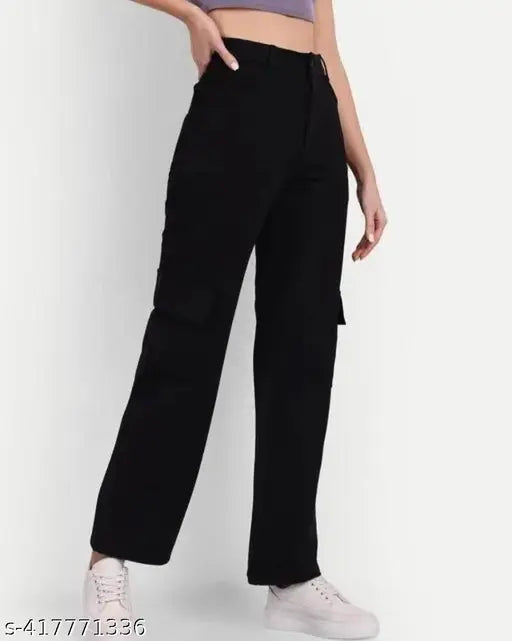 HRC 4 Pocket Cargo Pant Black For Girls