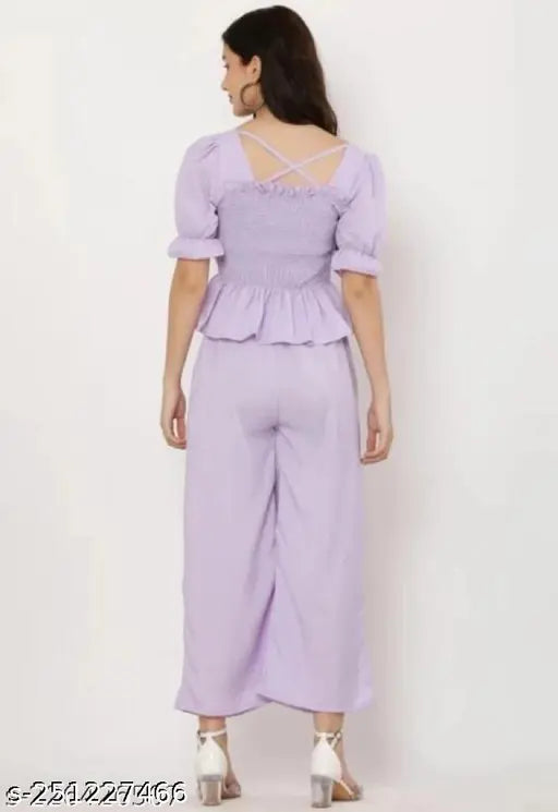 RITIKA ENTERPRISES Solid Women Purple Jumpsuit