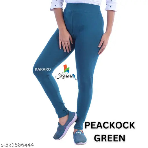 WOMENS FASHION PLAIN JEGGINGS