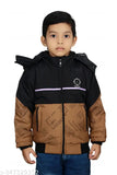 Come In Kids Boys Colorblock Casual Hooded Jacket