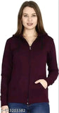 #BARIRA FASHION# Zipper Sweatshirt For Women-Wine