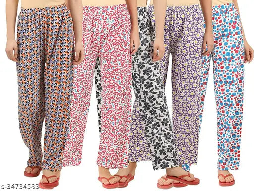 WOMEN'S MULTI COLOR PAJAMA - PRINTS MAY VARY