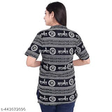 Mahakaal Damru Om Printed WOMen Short Kurta