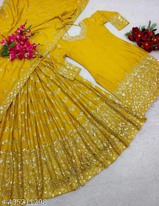 designer embroidred sharara