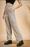 Sp/Four_Pocket_Cargo_Pant_High Rise_Stylish&lose_pant_look like slime and solid pant for woman