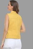 yellow haf sleeveless