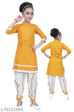 cute stylish girls dhoti kurta fancy ethnic Kurta Sets