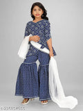 Nivudi Printed kurta & Sharara set