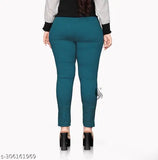 Women's Stylish Regular Fit Cotton Blend Trousers