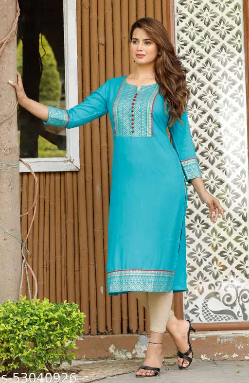 Attractive Womens Rayon Kurti |