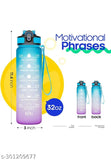 Unbreakable Water Bottle 1 L with Motivational Time Marker, Leakproof Durable BPA Free Non-Toxic Water bottle for office,Water bottle for gym