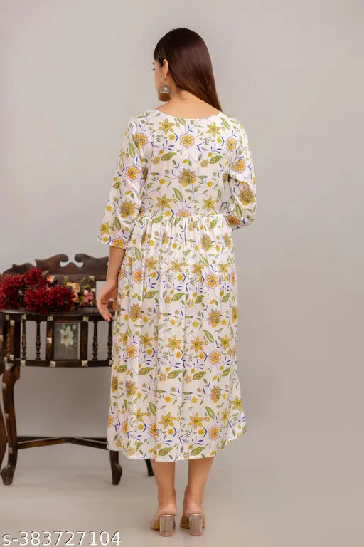 Trendy Rayon Floral Prociom Printed Anarkali Kurtis