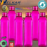 Fridge bottle Water Bottle Gift Set Fridge Water Bottles Food Grade Plastic Water Bottle Combo for Fridge,for Home,Office,Gym & School Freezer Safe|Leak proof & break-proof|Best Usage for Office/School/College/Gym/Picnic/Home/Fridge (Pack of 6,1 L)ALL