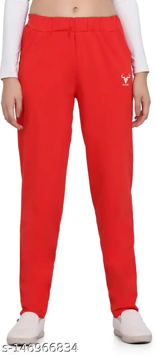 zazbi Solid Women Red Pyjamas