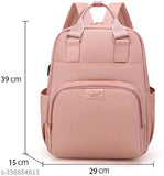 Baby Diaper Bag Maternity Backpack With USB Charging Port -35X15X29 Cm