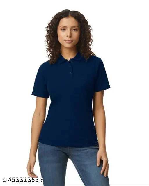 Gildan Softstyle Women's Pique Polo Navy