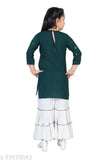 ABU Fashion's Girls Readymade Kurta & Sharara Set_Cotton Blend(Pack of 1 without Duppatta)