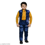 Boys YELLOW Denim Ethnic Jackets