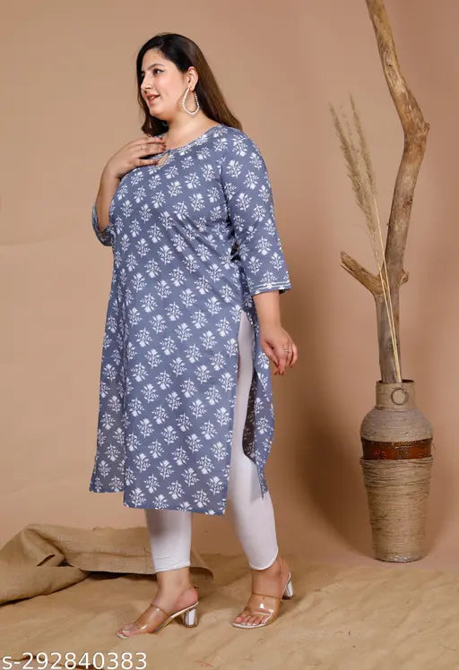 Pacify Plus Size Kurta | Cotton Kurta | Printed Kurta | Stylish Kurta | Kurta lenght 46 | Best Kurta |