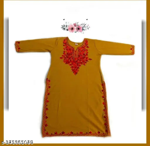 WOOLEN EMBROIDERY KURTI