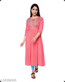 Women Embroidered A-line Kurta