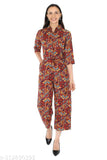 Premium Multicolour Crepe Jumpsuit by Pearl N Vera