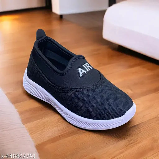 Kids Boys Stylish Affordable Collection of Trendy & Stylish Casual Sneakers Shoes Sneakers For Boys (Black)