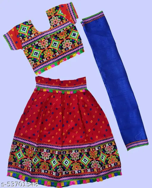 Badhani Print Chaniya Choli Yellow Color 2-3 Years