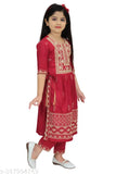 Girls Nyra Dress #Girls Kurta & Pyjama Set Kurta Dress Girls Ethnic Dress Cotton Kurta & Pyjama Dress Set (Pack of 1