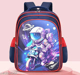 SYGA Children Primary school Boy Large-Capacity Schoolbag With Motorcycle Astronaut Lightweight Schoolbag 7 - 12 Years