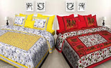 jaipuri bedsheets combo sanganeri bedsheets