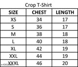 Women's Crop Raglan Tshirt