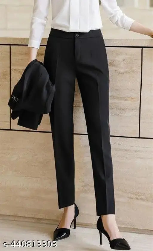 Saram Fashion Women Formal Pant / Women trouser / Trouser For Women / Women Trouser For Office / Women Pant