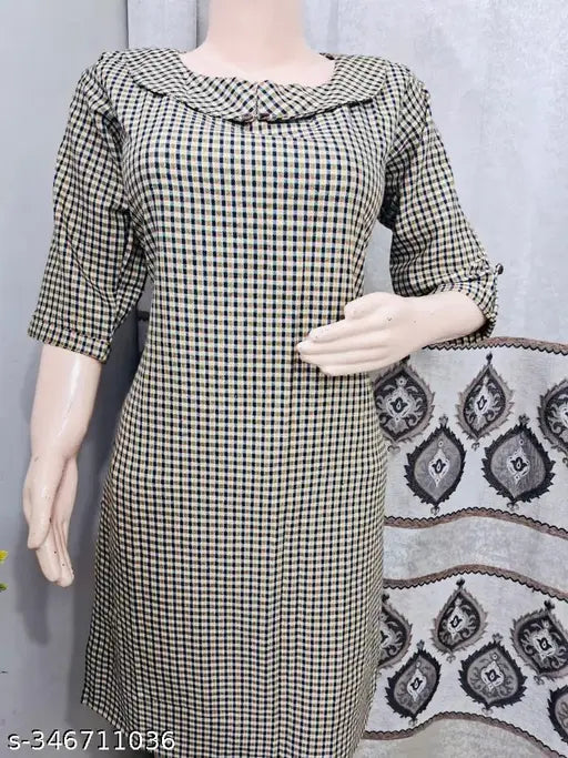 Yellow Woolen Kurti for Winter