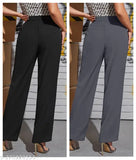 Trendy Women Trouser Straight Design Soft Comfortable Material (Pack of 2)