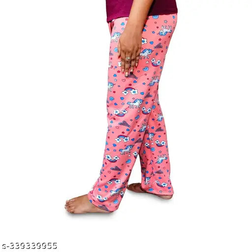 DASKART Pyjamas Pant for Women (Pack of 4, Multicolor)