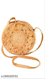 Malvolio 10 inch Diameter Coin Shape Jute Siling Bag For Women